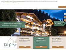 Tablet Screenshot of hotel-la-pineta.com